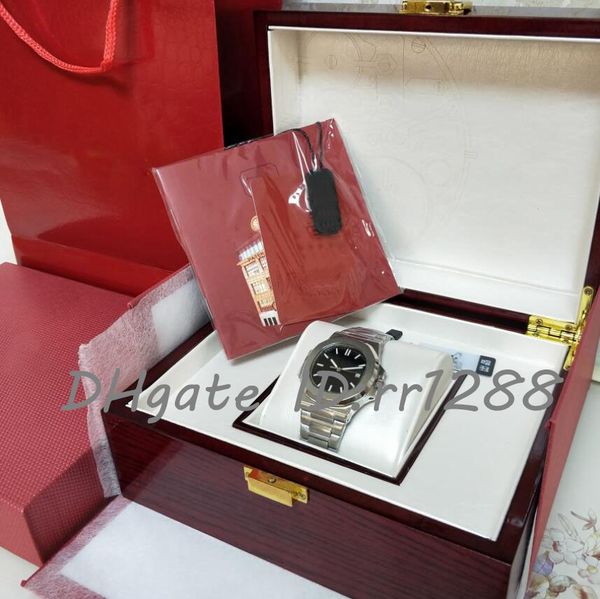 

u1f cal.324sc movement transparent 5711/1a-018 001 stainless steel classic back dial 40mm mens watches sapphire luminous wristwatches origin, Slivery;brown