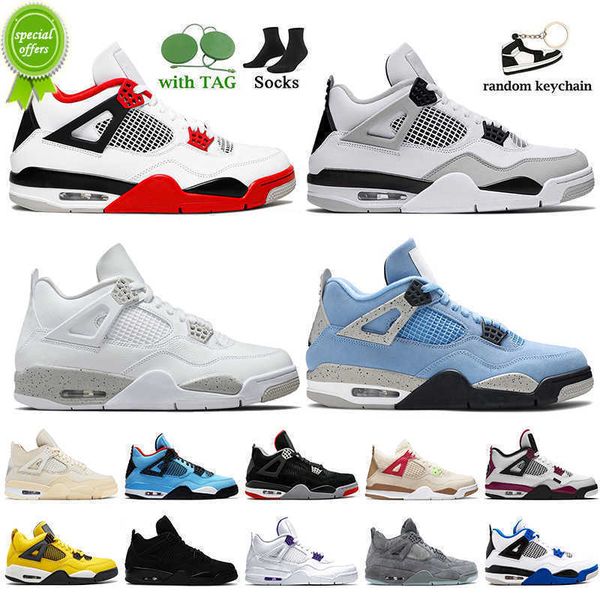 

og basketball shoes jumpman 4 4s fire red military black white oreo university blue sail off black-cat wild things infrared