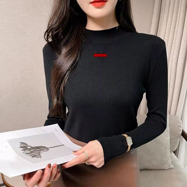 

womens sweaters high neck half turtleneck tees shirt knit woman sweater blouse shirts womens, White;black