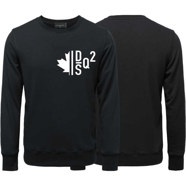 

hoodie men d2 hoody 22fw fashion square designer casual leisure print trendy brand cotton men's sweater long sleeve s 2s5k, Black
