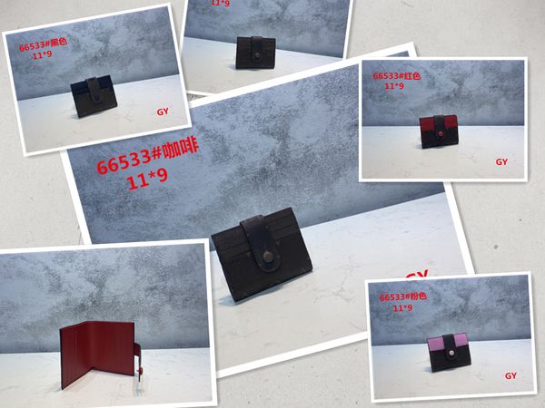 

card holders black mens designers bag purse wholesale fashion credit woman cards holder mini wallet genuine leather men key pouch double sid, Red;black