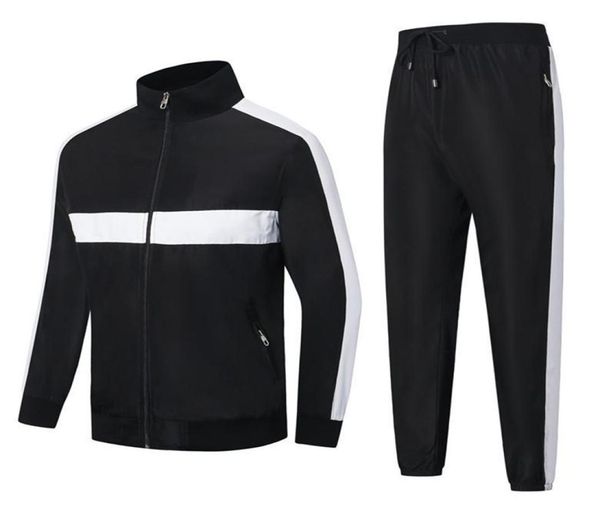 

french survetpour homme stripe mosaic mens brand tracksuits casual spring autumn new white sports classic embroidery mens brand tr7114834, Gray