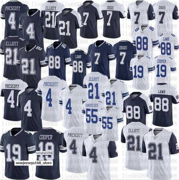 

jersey men football 4 dak prescott 21 ezekiel elliott 11 micah parsons leighton vander esch 19 amari cooper 88 ceedee lamb 7 trevon diggs&#0, Black;red