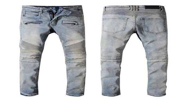 

fashion mens jeans denim trousers cotton long pants male men famous classic jean size 28407388839, Blue