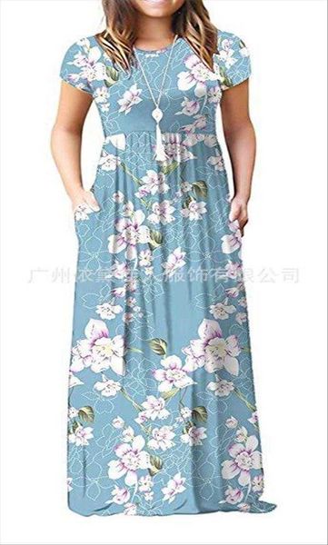 

womens printed short sleeved casual dress with sleeve pockets, Black;gray