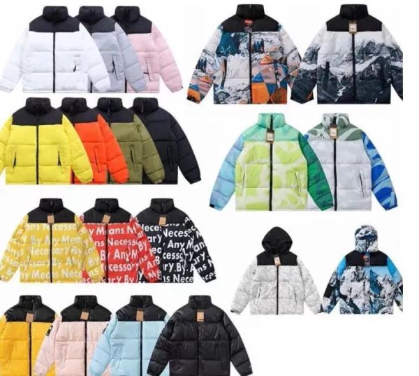 

2023 men's nf jacket designer down jacket winter pure cotton women's jackets parka coat fashion outdoor windbreaker couple thicken, Gray