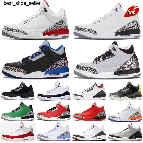 

2021 racer blue 3 3s basketball shoes mens cool grey a ma maniere unc fragment knicks throw line jordn denim red black cement pure