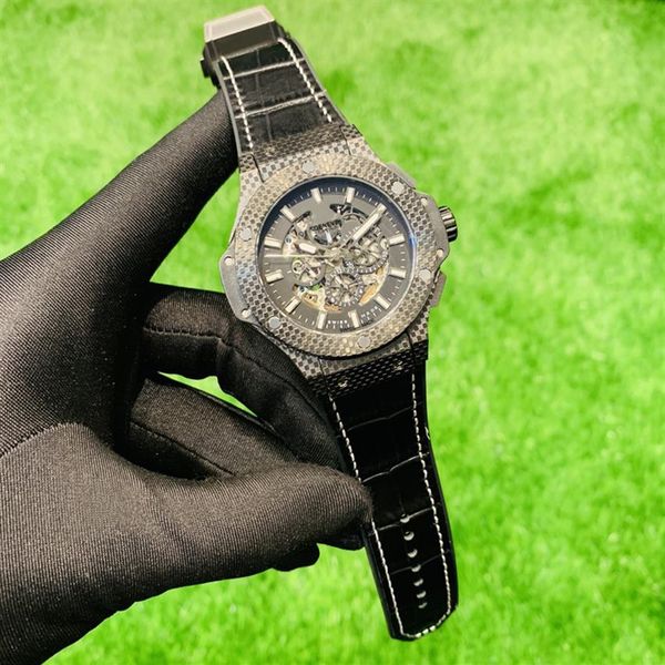 

classic black mechanical hollow leisure watch multifunctional outdoor sport waterproof business leisure aaaaa class251f, Slivery;brown