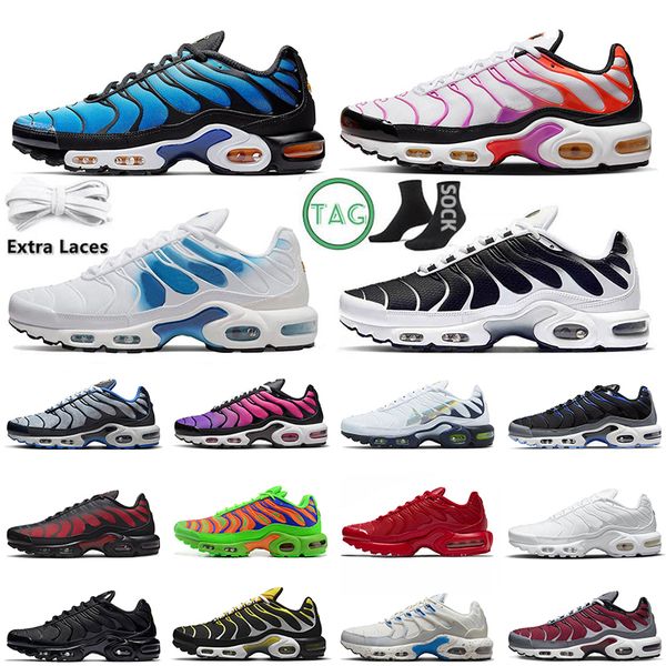 

tn plus 3 running shoes men women terrascape unity triple white black hyper jade teal yellow grape bred reflective pure platinum blue mens t