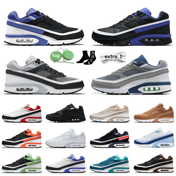 

2023 airmaxs max bw casual shoes mens women air og persian violet lyon midnight navy marina blue rotterdam los angeles designer sneakers tra, Black