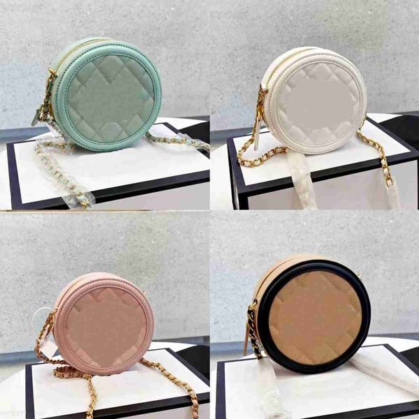 

fashion designer bags women handbags high-quality shoulder bags leather luxury lady classic flowers crossbody bag mini hard round cake shape