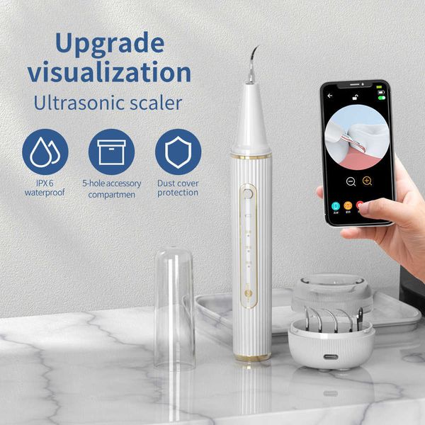 

oral irrigators other hygiene electric sonic dental calculus scaler with camera teeth tartar remover plaque stains cleaner removal whitening