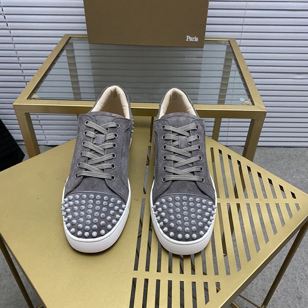 

mens stylish studded shoes handcrafted real leather designer rock style red soles shoes luxury fashion womens diamond encrusted casual shoe, Red;white