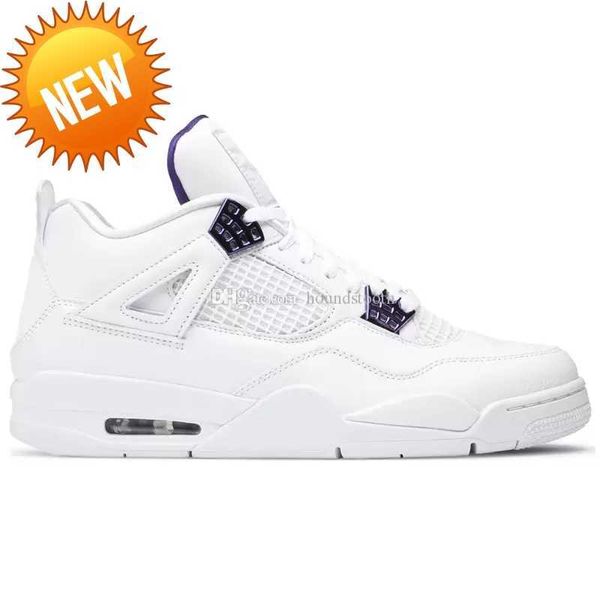 

boots men women basketball shoes sneakers jumpman 4s 4 purple metallic ct8527 115 designer platform mens woman, Black