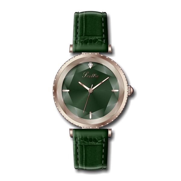 

luxury rose gold women watches 2019 fashion genuine leather quality japan movt waterproof female wristwatch for gift clock279x, Slivery;brown