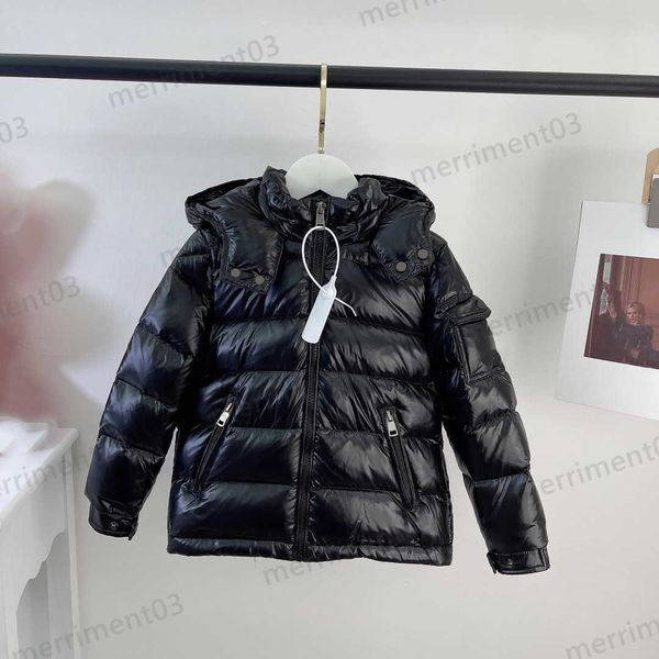 

designer kids coats down jacket classic maya jacket 95% white goose down filling 480t fabric winter coat kid clothes with hooded 0912, Blue;gray
