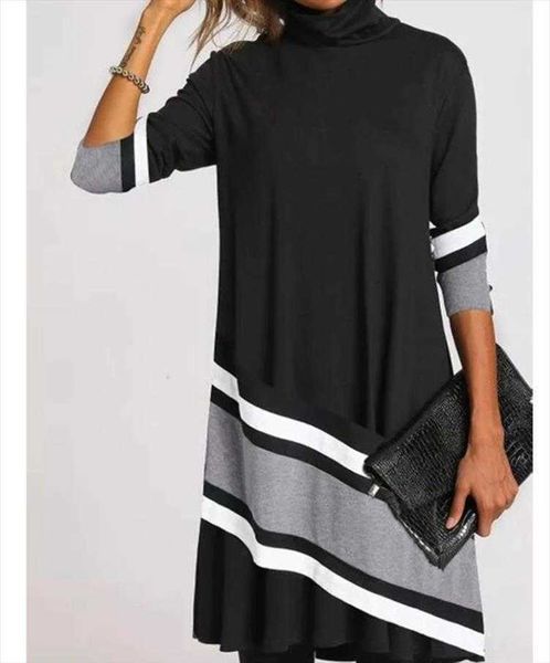 

autumn and dress winter sale womens clothing fashion printed half-high, Black;gray