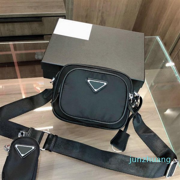 

designer- nylon camera bags women mens black designer crossbody casual shoulder phone bag266h