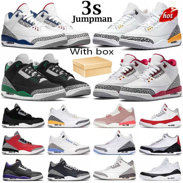 

with box basketball shoes racer blue 3s jumpman 3 men cardinal red pine green hall of fame court purple laser orange mens trainers outdoor