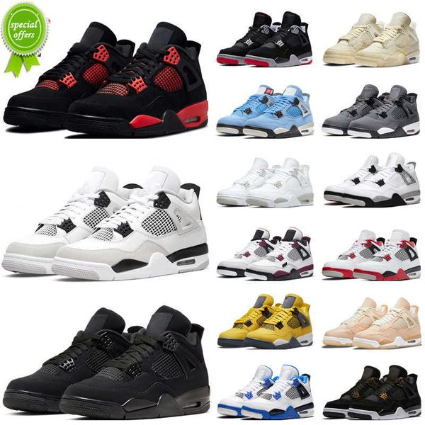

og shoe 4 4s men basketball shoes red thunder infrared black cat bred university blue sail cool grey military black royalty