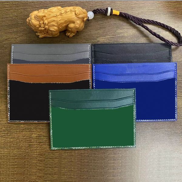

designer card holders 5 card slots womens men purses with box fashion purse double sided credit cards coin mini wallets, Brown;gray