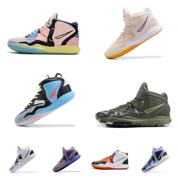 

mens kyrie irving 8 viii infinity basketball shoes 8s womens kids pink glow in dark easter n7 gold christmas sneakers tennis boots with box