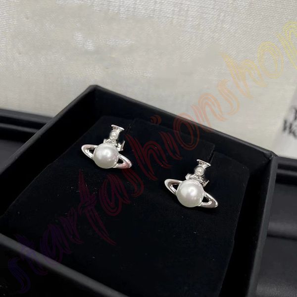 

designer saturn pearl earrings fashion party fashion women's boutique, Golden