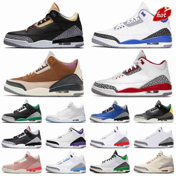 

jumpman 3 men basketball shoes 3s winterized racer blue shady unc fragment muslin lucky green black gold infrared womens mens trainers