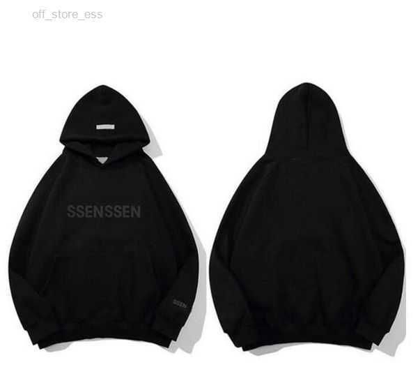

es hoodie 2023winter es designer mens hoodies fears loose of pullover god hoody sweatshirts long sleeve hooded jumper high womens es sweate, Black