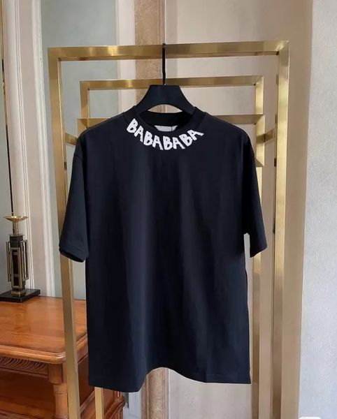 

fashion t shirts mens ver women designers t-shirts tees apparel man s casual chest letter shirt luxurys clothing street shorts sleeve cloth, White;black