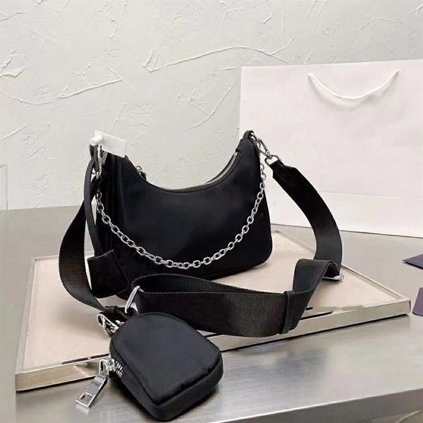 

fashion re-edition 2005 nylon designer bags for woman luxury handbag men lady womens 2022 crossbody tote hobo shoulder purse handb201i