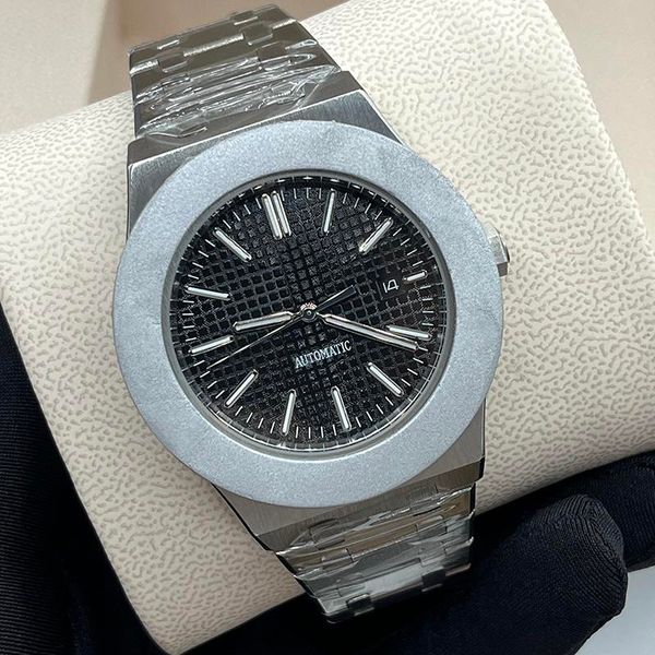 

2022 new fashion mens watch automatic mechanical watch men watches 41mm diver sport steel strap 5 atm waterproof sapphire glass movement wri, Slivery;brown