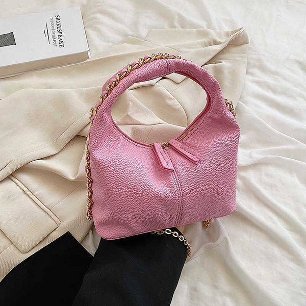 

handbag 2022 new summer bag women's fashion simple texture foreign style high grade one shoulder messenger 0722