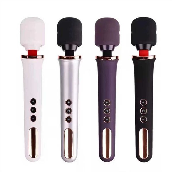 

toy massager strong shock av stick vibration super large massage 10 frequency 5-speed female pedicel masturbator supplies for women