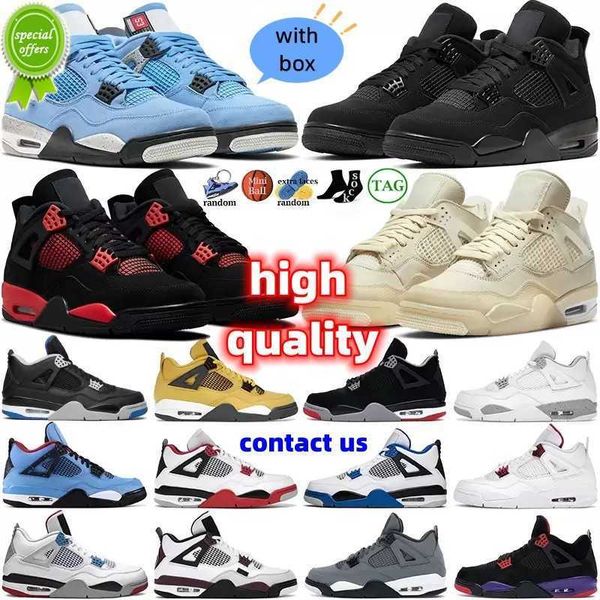 

og 2022 new women basketball shoes 4 4s red thunder sail black cat white oreo pure money infrared zen master metallic purple