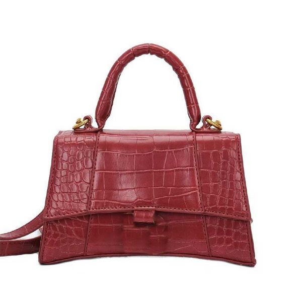 

designer jelly bag crocodile leather pattern high-texture tote