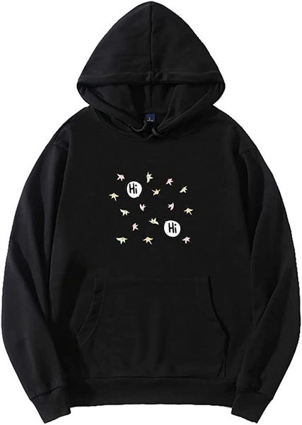 

heartser hoodie sweatshirts long sleeve nick and charlie funny clothes, Black