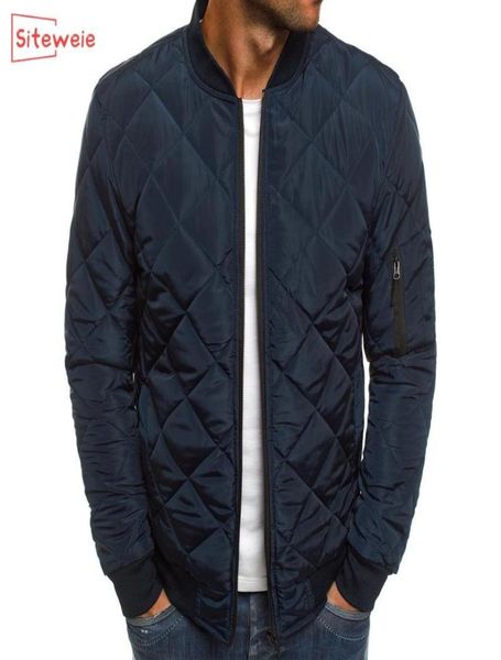 

siteweie fashion men thicken parkas jackets autumn winter warm coat outwear sports casual jacket men zipper clothes g4968868572, Black