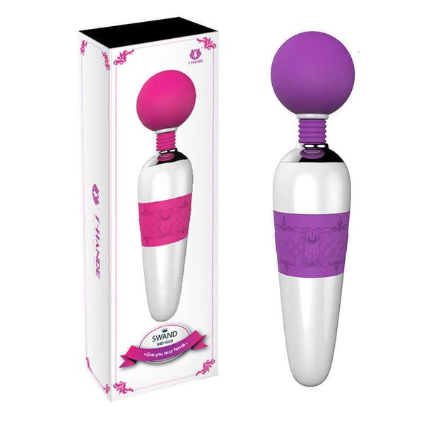 

toy massager shhand s028 big round head swand women's vibrating fun charging av stick products