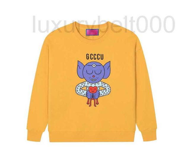 

men's hoodies & sweatshirts designer autumn winter new cartoon plus letter printing for men and women r11j, Black