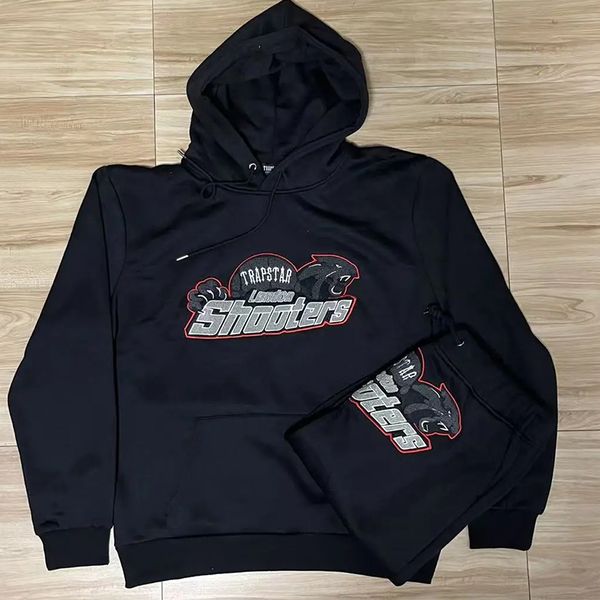 

badge trapstar designer embroidered mens tracksuit womens sports hoodie tuta trapstar sweaters size s//l/xl h128, Gray