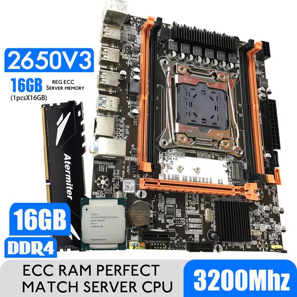 

motherboard assembly d4 con xeon e5 2650 v3 lga20113 cpu 1piecesx 16gb 3200mhz ddr4 pc4 memory reg ecc ram