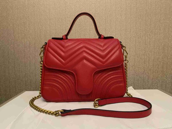 

luxury designer new style marmont shoulder bags women gold chain cross body bag pu leather handbags purse female messenger tote