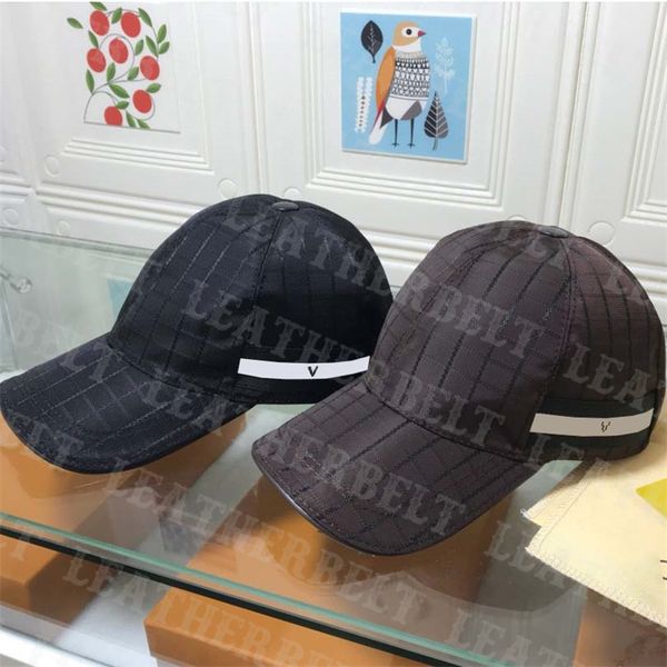 

men baseball cap designer plaid sport cap travel vacation sun hats letter webbing curved ball caps, Blue;gray