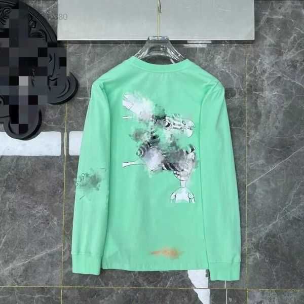 

luxury long sleeve t shirts sweatshirts chromes fashion ch horseshoe sanskrit cross print hearts pullover high 52, Black