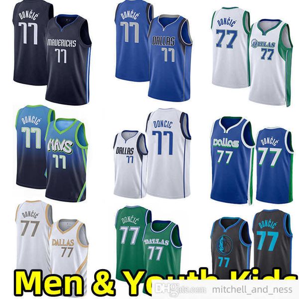 

dal 2022 luka 77 ddoncic basketball jersey mavericks men kids youth city jersey edition sleeveless wear, Black;red