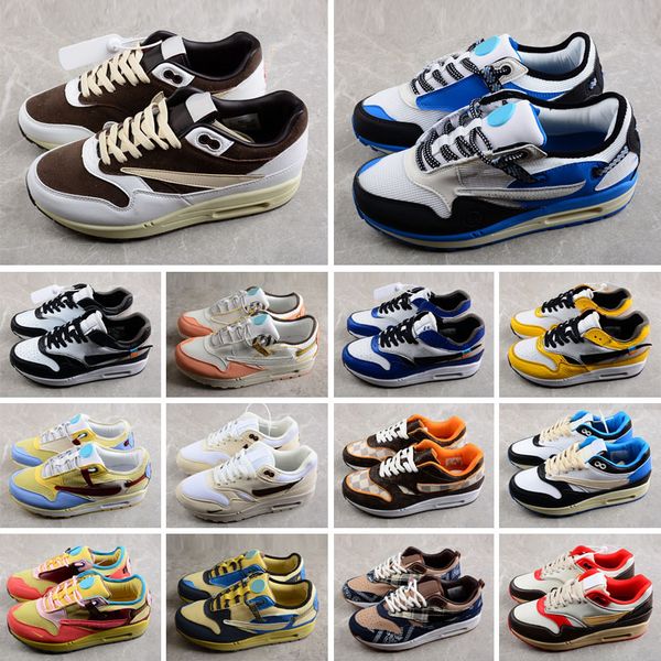 

2022 1 87s men running shoes jewel university blue white black anniversary red green royal mystic dates live together mens women sneakers