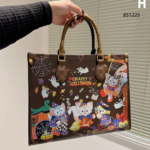 

hh designer bag women rabbit pattern bag totes handbags monograms onthego gm mm genuine leather handbag purse tote bag shoulder crossbody fe