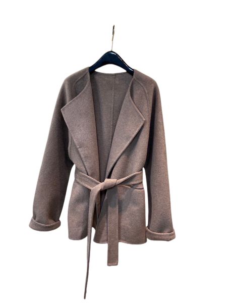 

women's outerwear and coat high class cool color elegant temperament, Black;brown