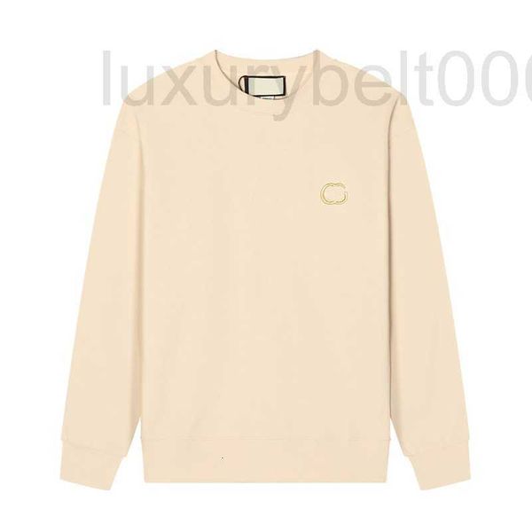 

men's hoodies & sweatshirts designer autumn winter new style embroidered small lettered round neck sweater for men women 7c16, Black